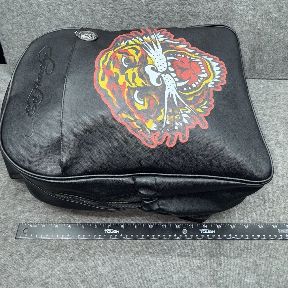 Ed Hardy Backpack Black Tiger‎ Fit Most Laptops Adjustable Straps New
